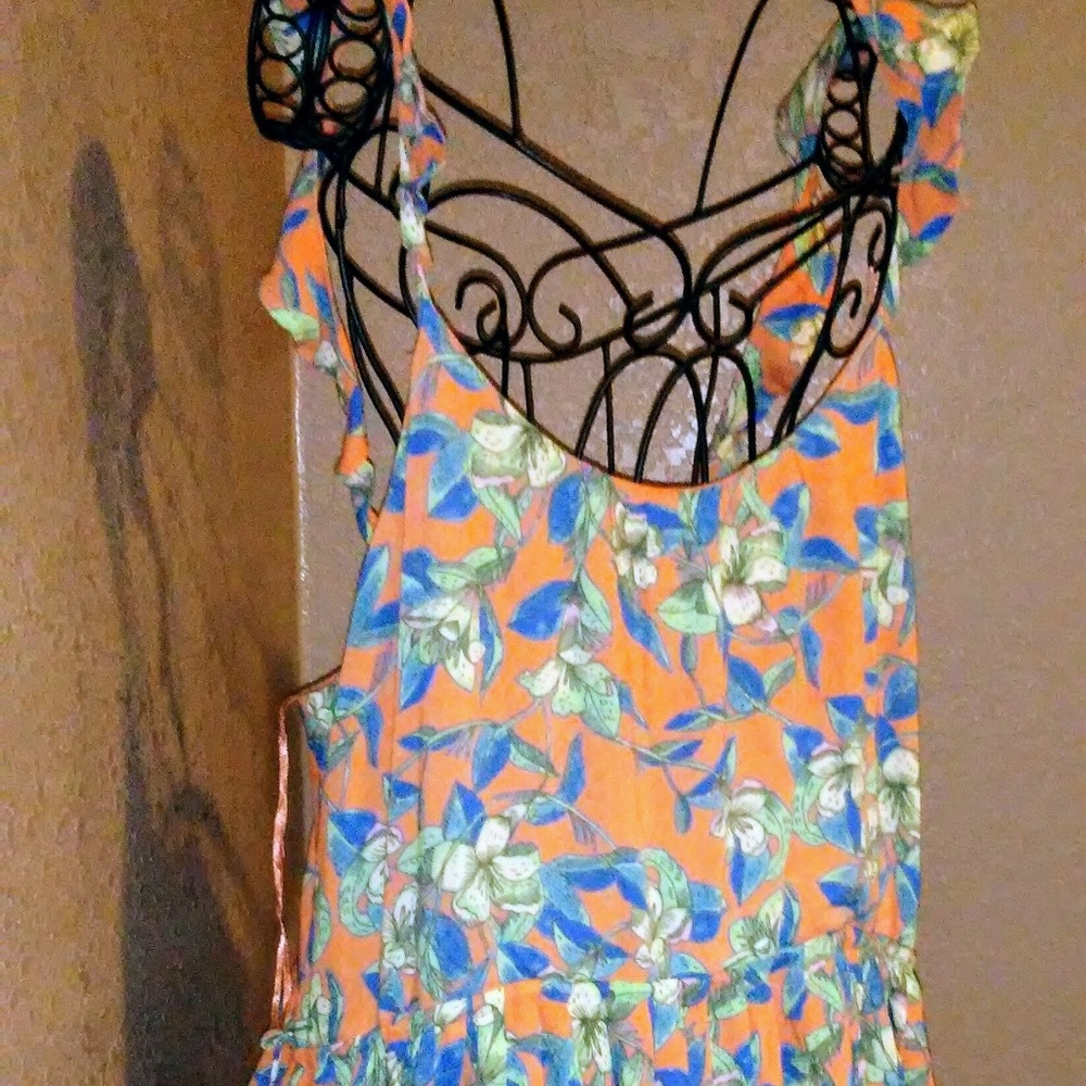 Free People Orange Dress